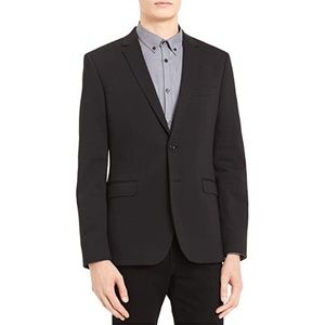 Calvin Klein | Black Two Button Sports Coat Blazer